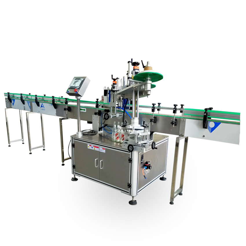 Automatic bottle labeling machine