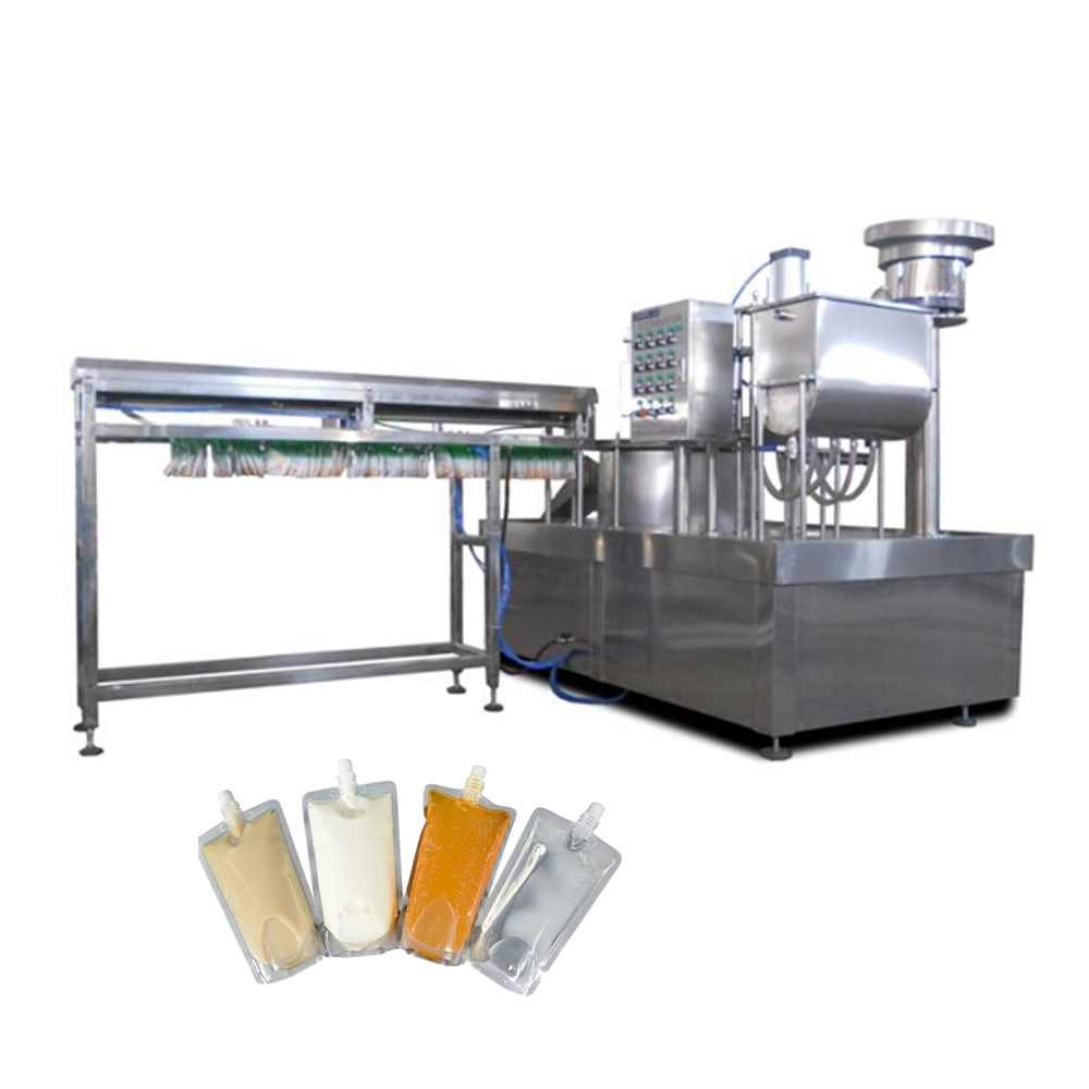 Automatic Spout Pouch Filling Capping Machine