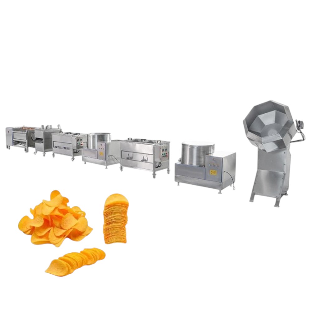 Semi-automatic potato chips production line