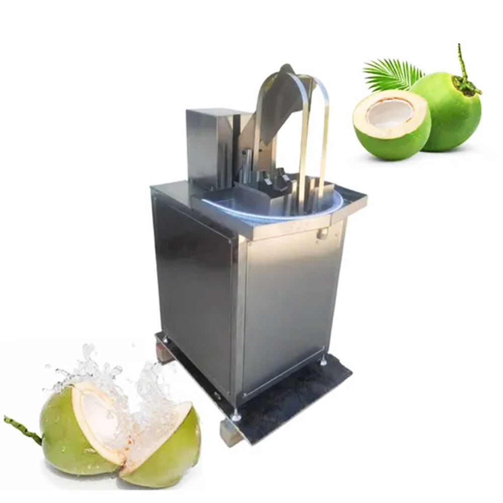 The coconut half-cut water extraction machine